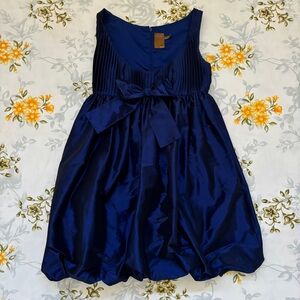 Ali Ro Size 4 Blue Bow Sleeveless Dress